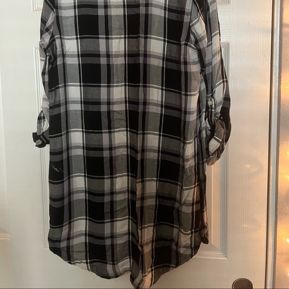 Flannel shirt dress - Picture 2 of 2